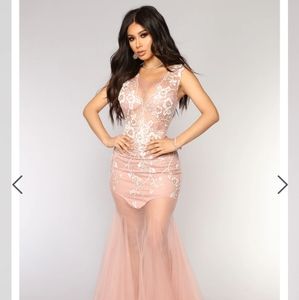 Fashion Nova Pink Gown
